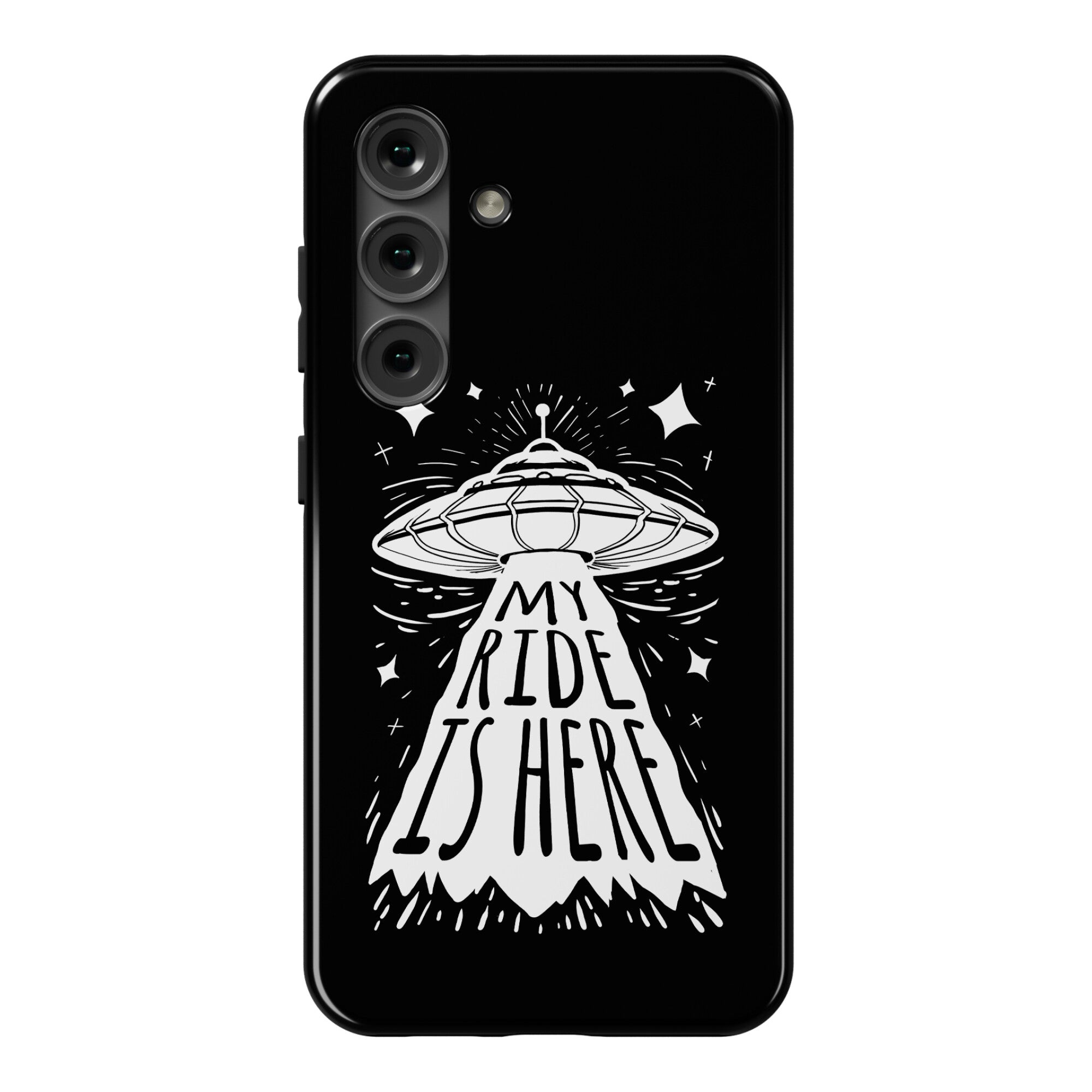 My ride Is Here Phone Case